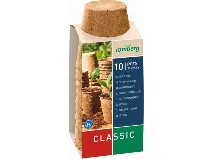 Kokosové květináče Romberg Classic průměr 11 cm 10 ks