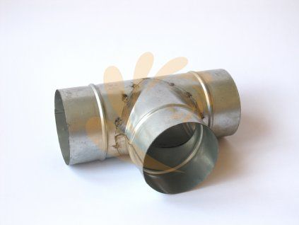 Odbočka ventilace 90° 100x100 mm (T-kus)