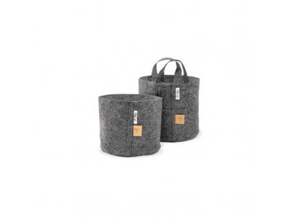 Root Pouch Grey květináč textilní 21x21 cm - 8 l