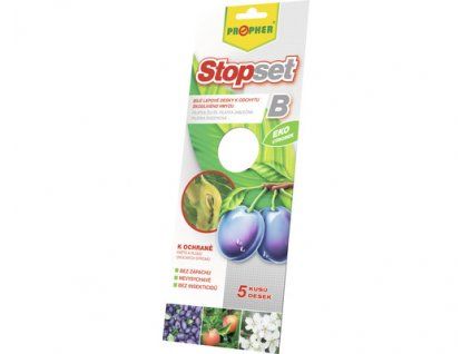 Stopset B bílé lepové desky 5 ks