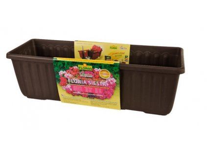 Samozavlažovací truhlík FLORIA SIESTA 80 cm - Čokoláda