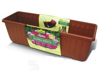 Samozavlažovací truhlík FLORIA SIESTA 80 cm - Terakota