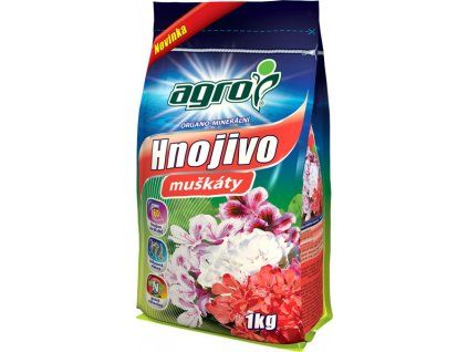 AGRO Organominerální hnojivo muškáty 1 kg CZ/SK