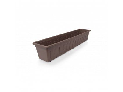 Plastkon truhlík Garden Hnědý, 80x17x15 cm