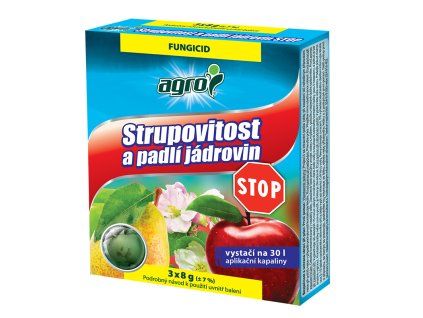 AGRO Strupovitost a padlí jádrovin STOP 3 x 8 g