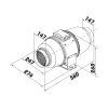 Dalap AP Quiet 150 mm, 405/555 m3/h