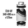 VF ECO uhlíkový filtr 340-490 m3/h, 125 mm
